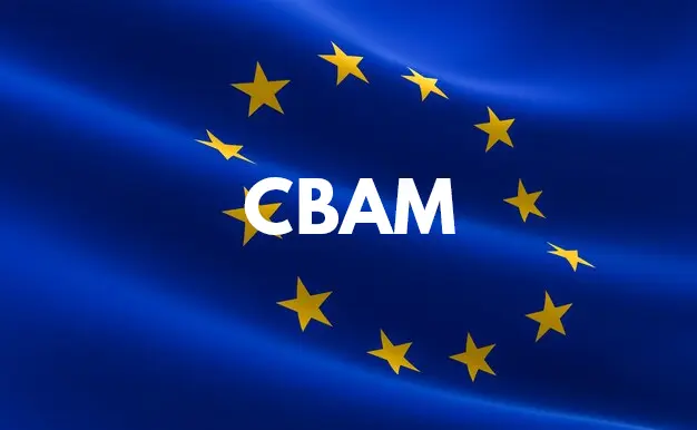 flaga EU z napisem CBAM